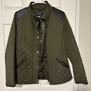 Ralph Lauren Green Quilted Jacket Size Small